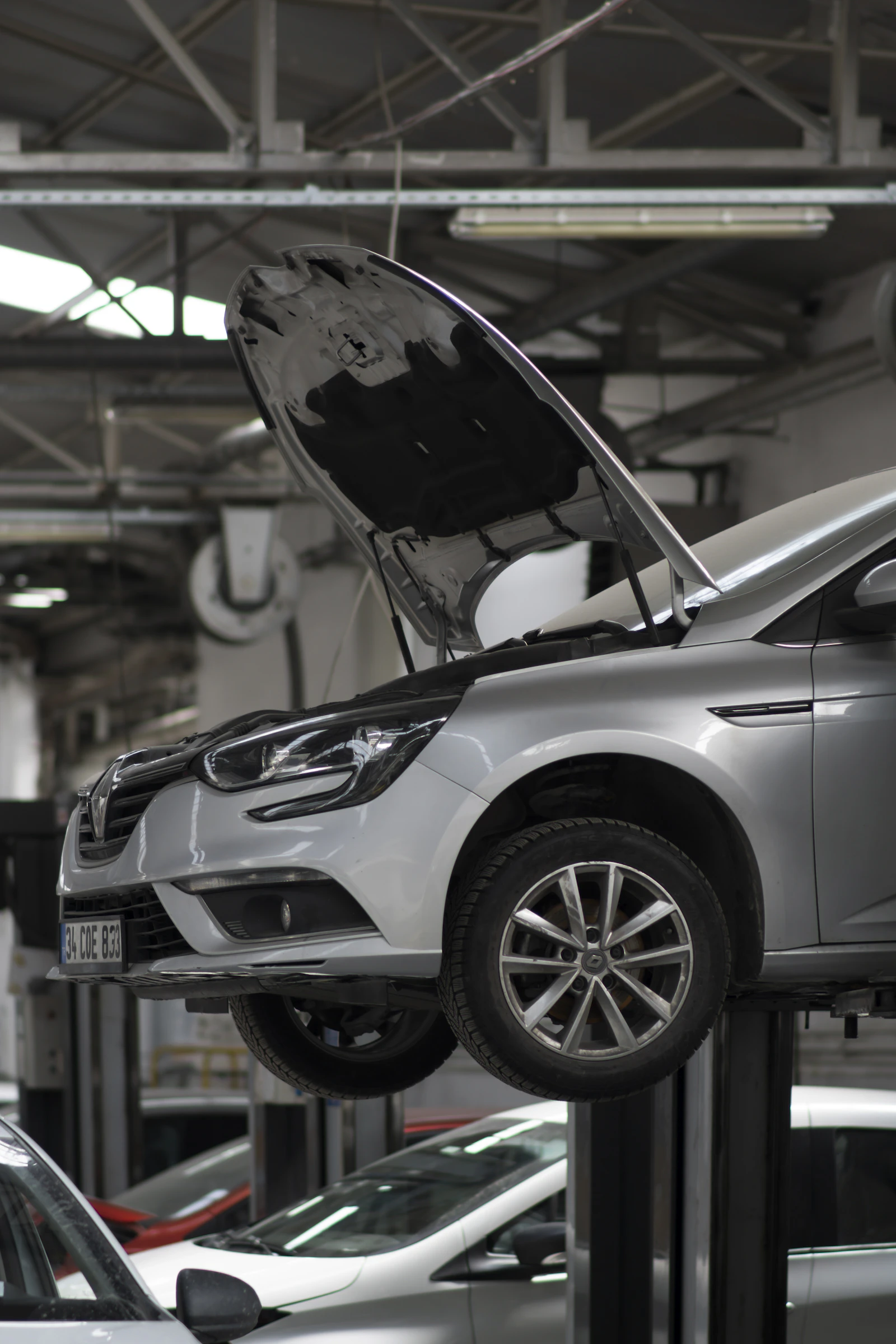 Atelier de carrosserie en activité